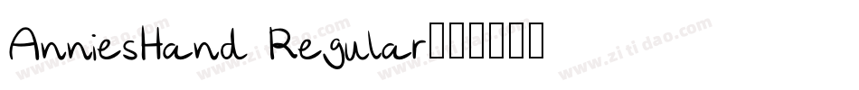 AnniesHand Regular字体转换